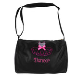 Kids Ballet Dance Bag Sequins Embroidered Duffle Bag Travel Cross