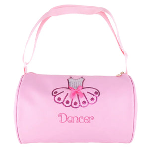 Kids Ballet Dance Bag Sequins Embroidered Duffle Bag Travel Cross