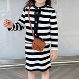 Kids Girls Mini Messenger Bag Retro PU Leather Solid Messenger Bag Kids Square B