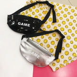 Kids Girls PU Leather Cross Body Bags Shoulder Messenger Letter Waist Packs