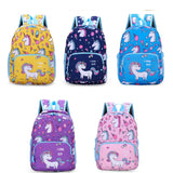 Kids Unicorn Printing Backpack Pink Purple School Bag