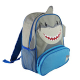 Kids Boys Shark/Dino Backpack Zipper Closure Large Capacity School Bag