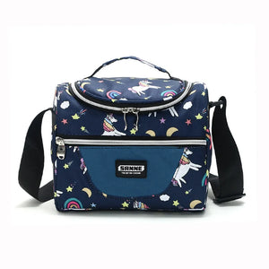Kids Lunch Bag Thermal Insulated Picnic Cooler Box for School Work