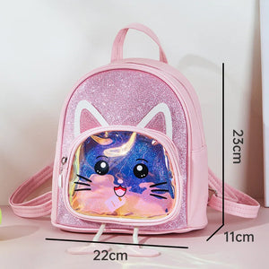 Kids Mini Backpack Purse Cartoon School Bags for Girls LED Lighted Schoolbags