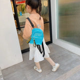 Kids Mini Backpack Purse PVC Transparent Double Shoulder Bags for Girls