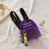 Kids Mini Backpack Purse PVC Transparent Double Shoulder Bags for Girls
