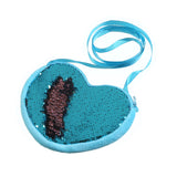 Kids Mini Heart Crossbody Bag Sequins Handbag for Girls