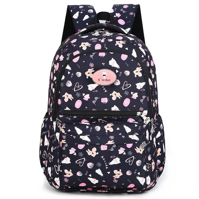 Kids Printing Backpacks Schoolbag Waterproof Children School Bags For Girls