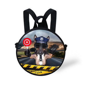 Kids Cat Print Kindergarten Backpack