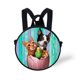 Kids Cat Print Kindergarten Backpack