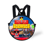 Kids Cat Print Kindergarten Backpack