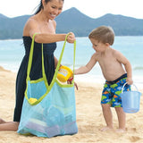 Kids Sand Away Protable Mesh Bag Children Beach Toys Clothes Towel Bag