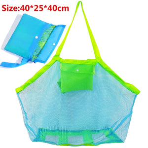 Kids Sand Away Protable Mesh Bag Children Beach Toys Clothes Towel Bag