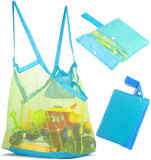 Kids Sand Away Protable Mesh Bag Children Beach Toys Clothes Towel Bag