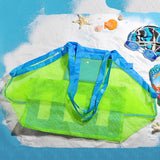 Kids Sand Away Protable Mesh Bag Children Beach Toys Clothes Towel Bag