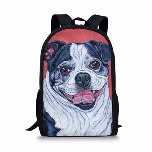 Bulldogs Prints Pattern Children's Travel Backpack