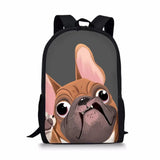 Bulldogs Prints Pattern Children's Travel Backpack