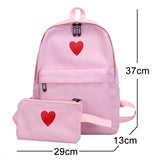 Girls Canvas Backpack Student Bags Travel Bags Lightweight School Bags