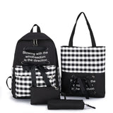 Girls Waterproof Oxford Backpack Large Capacity School Bag