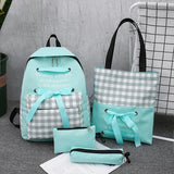 Girls Waterproof Oxford Backpack Large Capacity School Bag