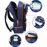 Boys School Backpack Orthopedic Waterproof Nylon Bookbag