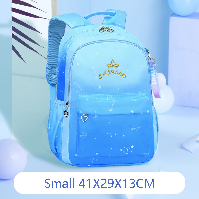 Girls Schoolbags 6-12 Years Primary Backpack Waterproof Knapsack