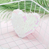 Sequins Heart Shape Shoulder Coin Bag for Girls