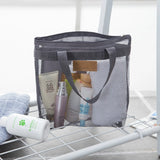 Kids Toys Beach Bag, Swimming Pool Dry Wet Separation Mesh Large Beach Bag