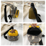Kids Waist Bags Dinosaur Print Outdoor Travel Crossbody Bag