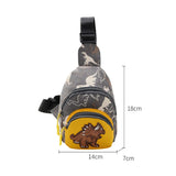 Kids Waist Bags Dinosaur Print Outdoor Travel Crossbody Bag