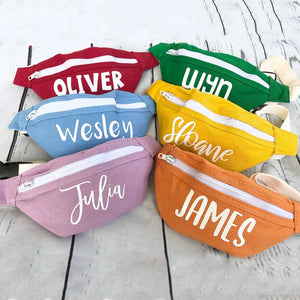 Personalized Kids Waist Pack Adjustable Fanny Belt Bags