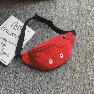 Kids Waist Pack Eyes Chest Bag Boy Girl Adjustable Fanny Children's Sh