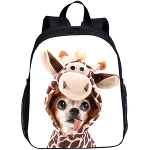 3D Print Kids Zoo Animal Backpack Cat Dog Giraffe