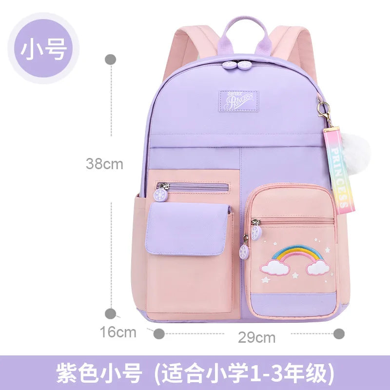 Kids Princess Backpack Orthopedic School Bags for Girls