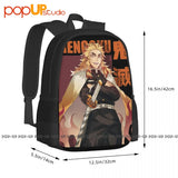 Demon Slayer Flame Pillar Kyoujurou Rengoku Backpack Large Capacity