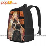 Demon Slayer Flame Pillar Kyoujurou Rengoku Backpack Large Capacity