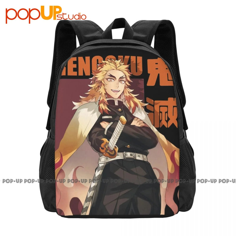 Demon Slayer Flame Pillar Rengoku Backpack Large Capacity