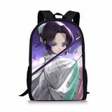 Kimetsu No Yaiba Element Printing Pattern School Backpacks for Teenager