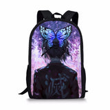 Kimetsu No Yaiba Element Printing Pattern School Backpacks for Teenager