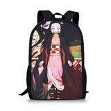 Kimetsu No Yaiba Pattern School Backpack for Kids