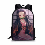 Kimetsu No Yaiba Pattern School Backpack for Kids