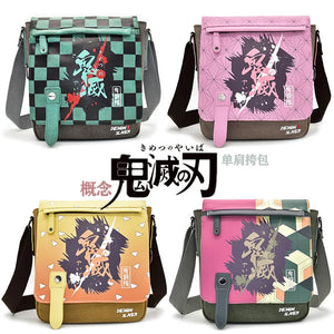 Demon Slayer Tanjirou Nezuko Zenitsu Giyuu Canvas Crossbody Bag