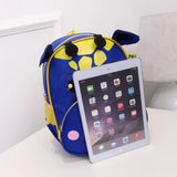 Kindergarten Backpack Cow Cartoon Prints Red Green Solid Bag