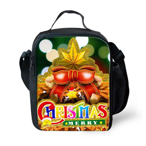 Kindergarten Bag Nursery School Bags for Girl Meal Christmas Printing