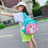 Kindergarten Canvas Dinosaur Backpack for Kids