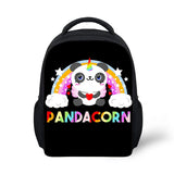 Kindergarten Kids Backpack Panda Unicorn Pattern Babies School Book Bags