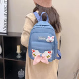 Kindergarten School Bag Bow Backpack Children Kids Boys Light Casual Bookbag