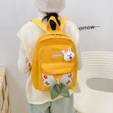 Kindergarten School Bag Bow Backpack Children Kids Boys Light Casual Bookbag