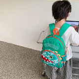 Kindergarten Schoolbag Nylon Baby Bag Cartoon Handsome Boy Girls Travel Backpack
