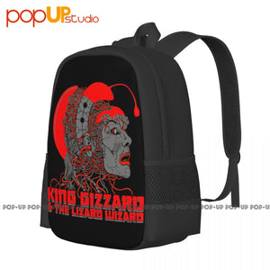 King Gizzard Lizard Wizard Backpack Large Capacity Print Eco-Friendly